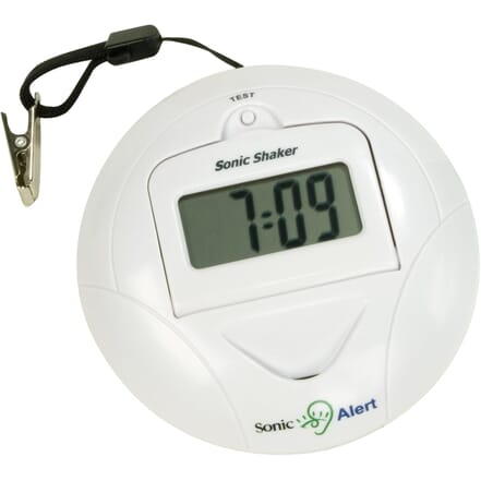 Sonic Go Anywhere Shaker Portable Alarm Clock