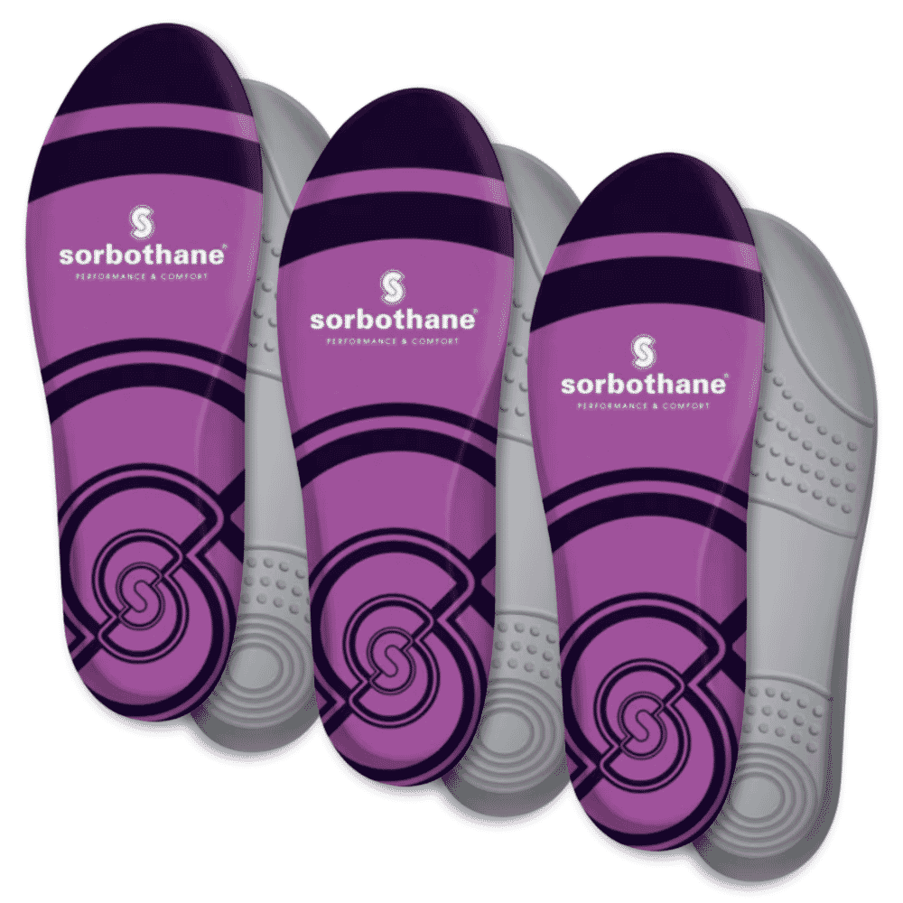 sorbothane cush n step insoles 3 pairs