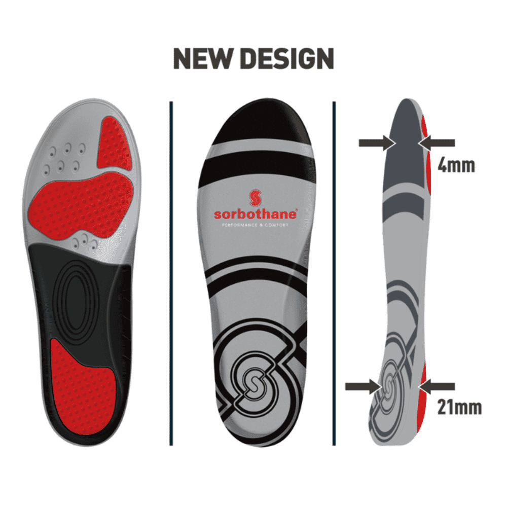 sorbothane sorbo pro insoles new design