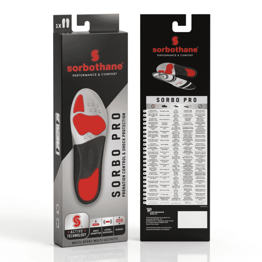 sorbothane sorbo pro insoles packaging