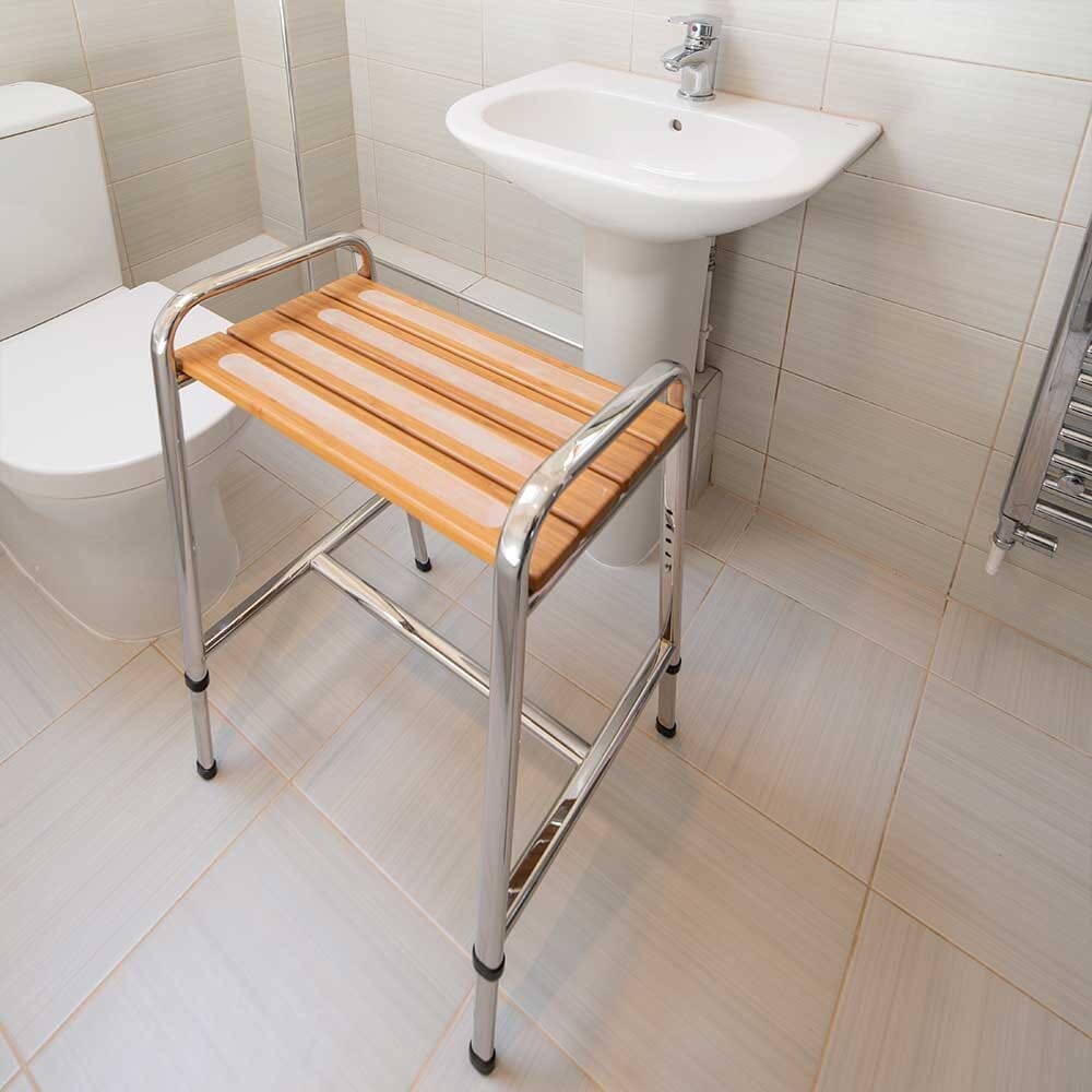 spa perching stool bathroom