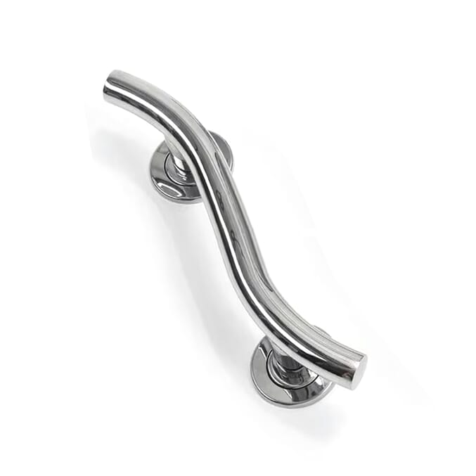 spa stainless steel curved grab rail 14 inch