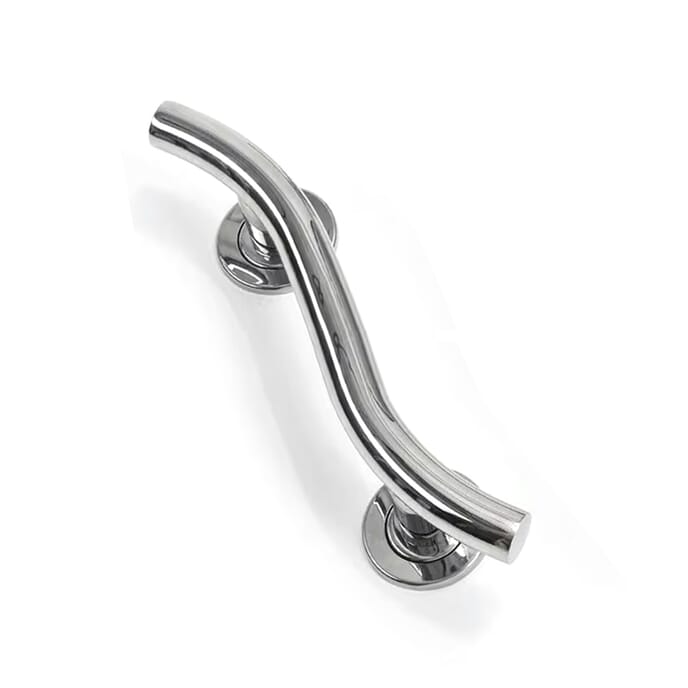 spa stainless steel curved grab rail 14 inch