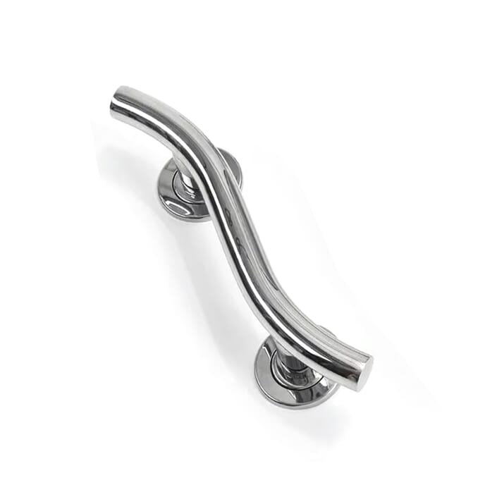 spa stainless steel curved grab rail