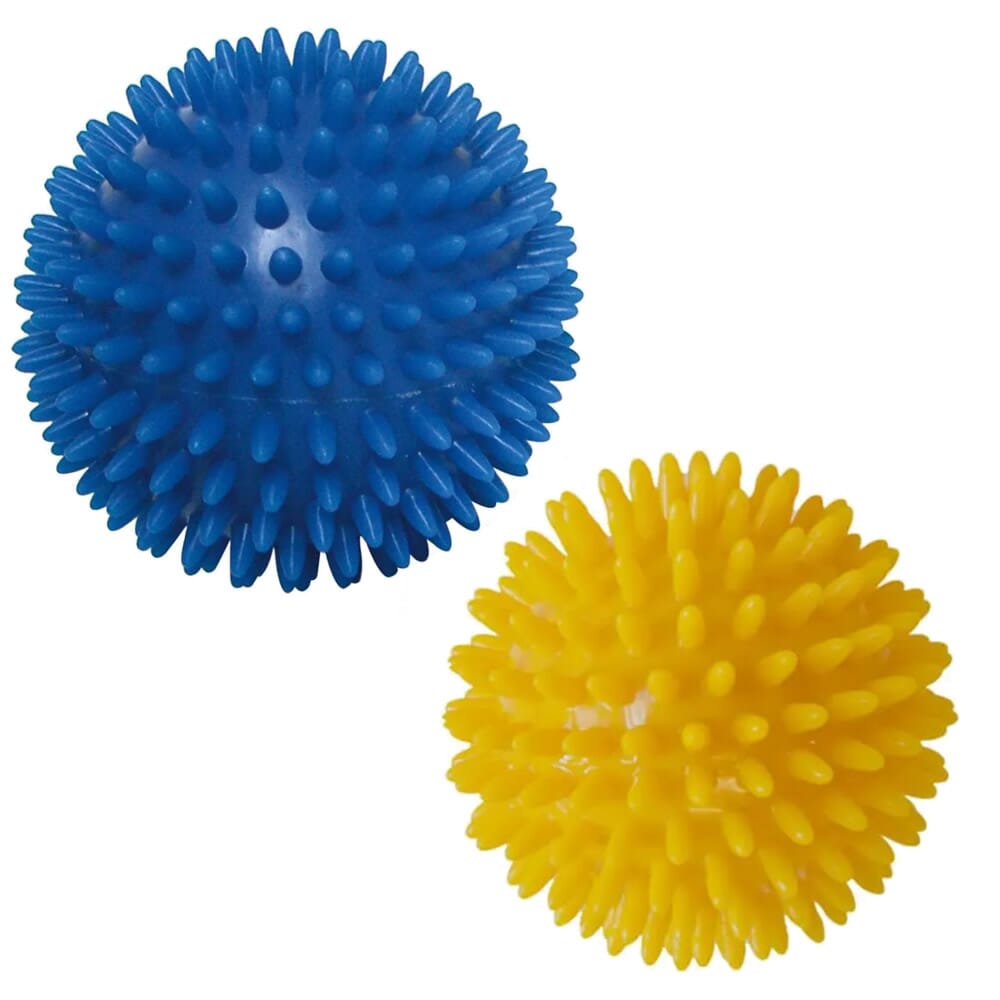 View Spikey Massage Balls set of 2 2 x 8cm Yellow information