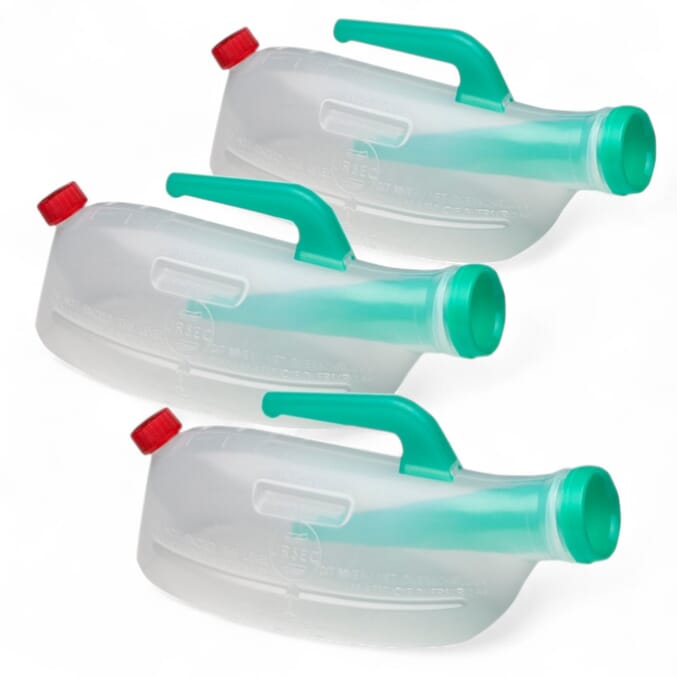 spillproof male urinal pack of 3