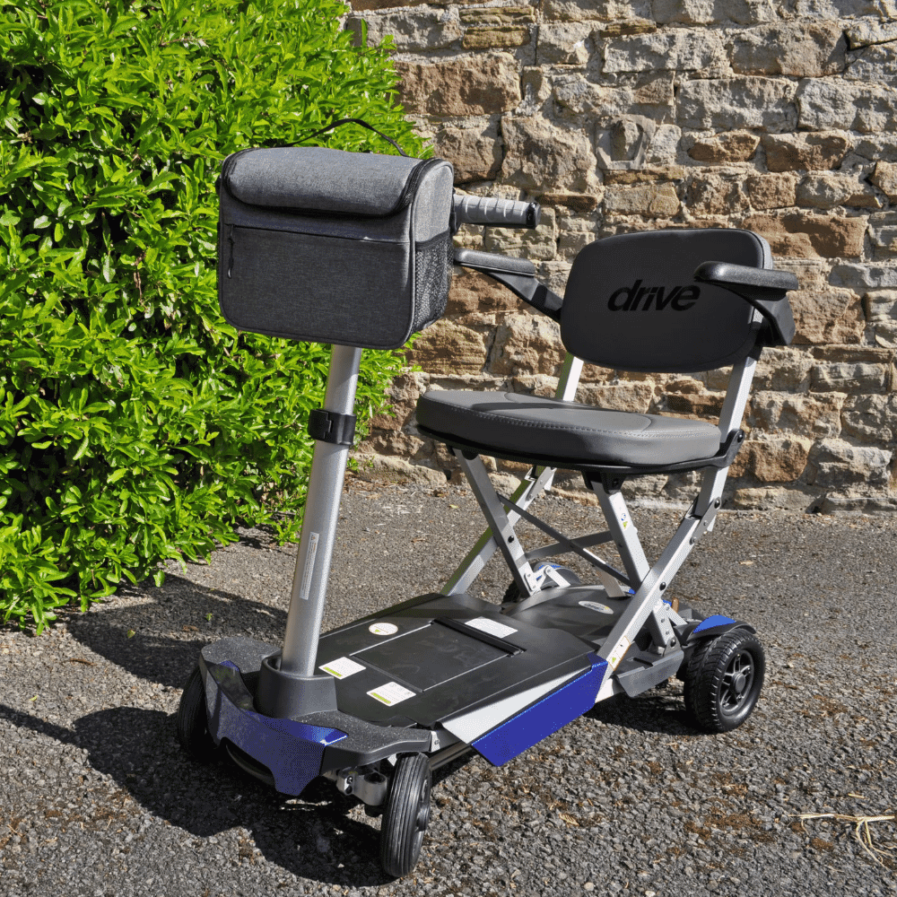 splash scooter tiller bag grey on scooter