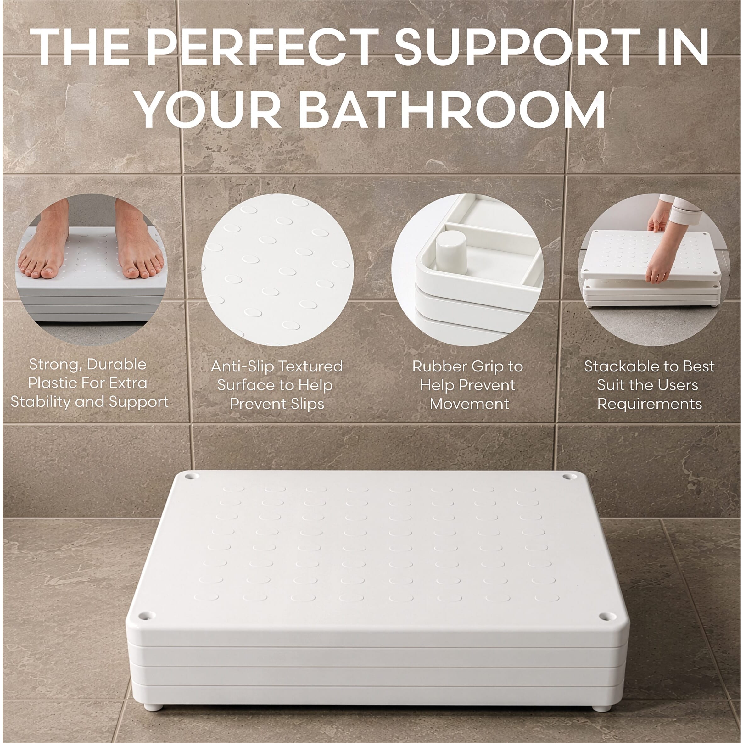 stackable bath step key features