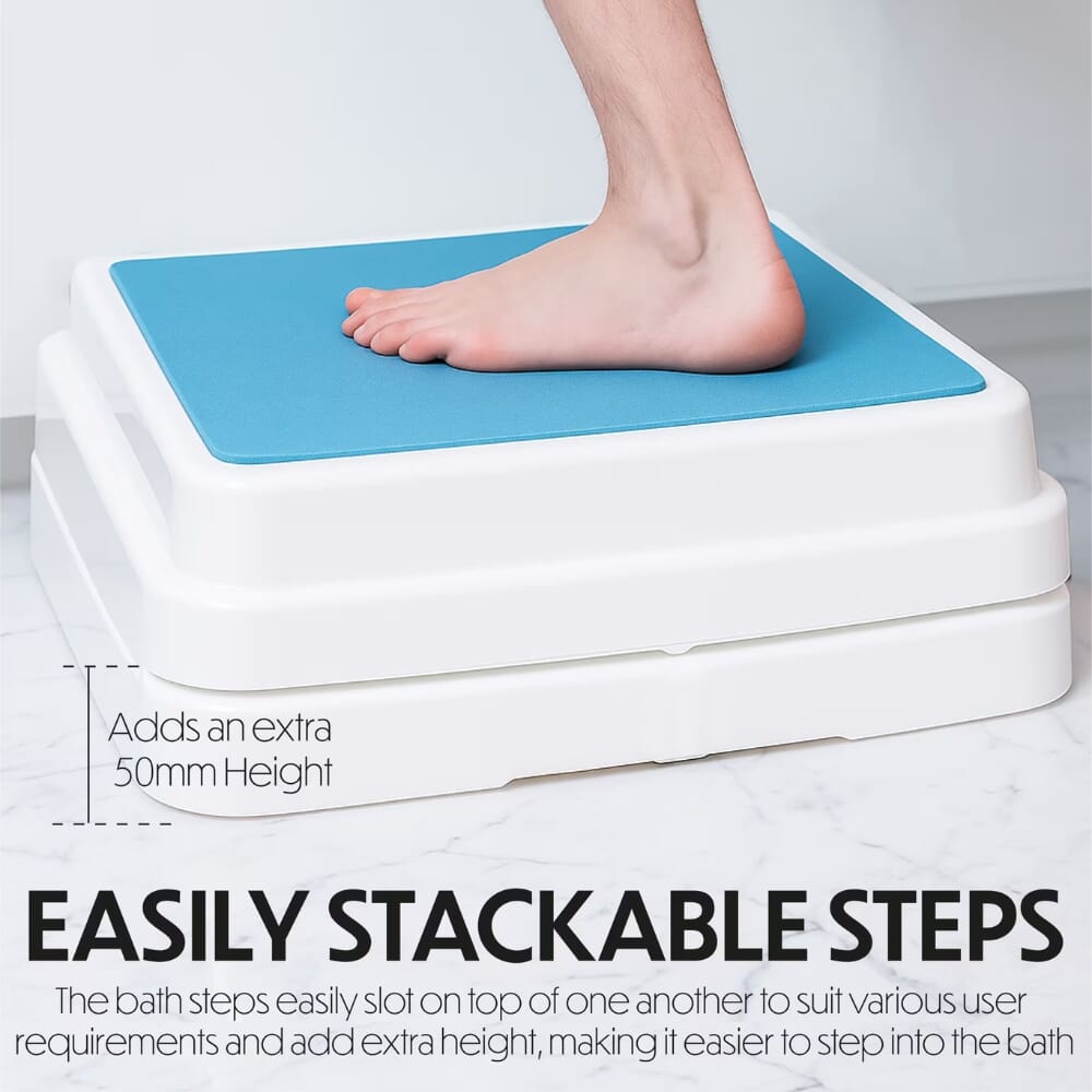 stackable bathroom safety step stack