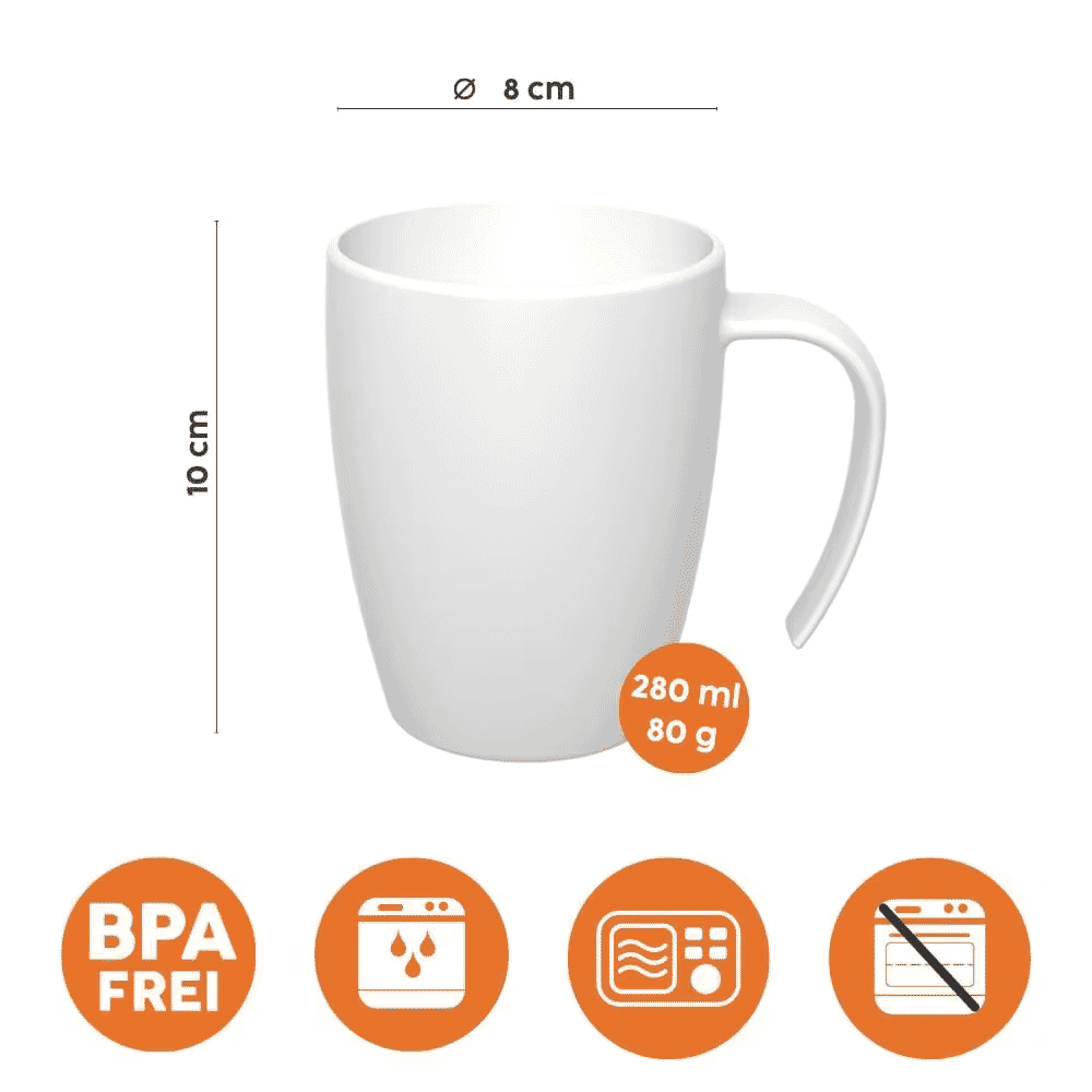 stackable coffee mug dimensions