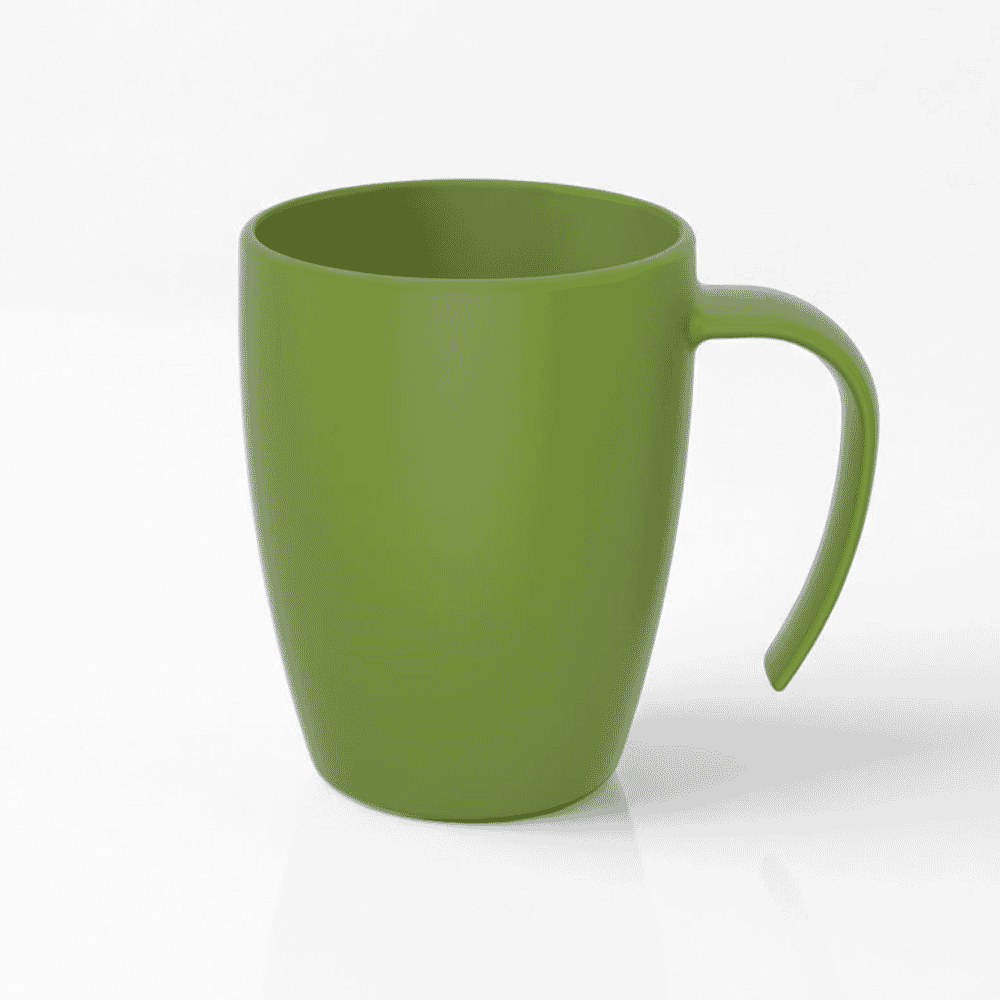 stackable coffee mug green