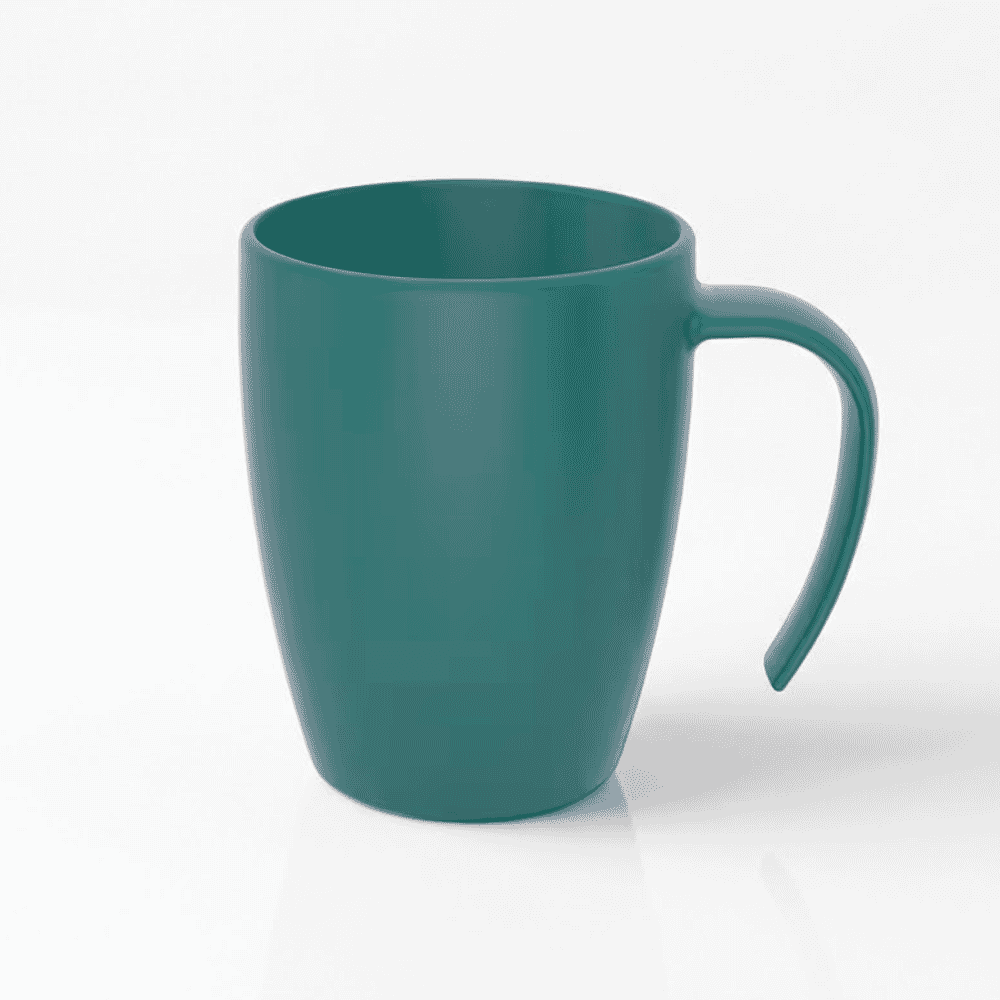 stackable coffee mug teal