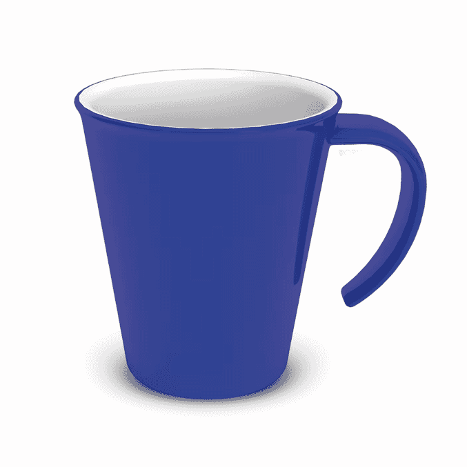 stackable mug blue