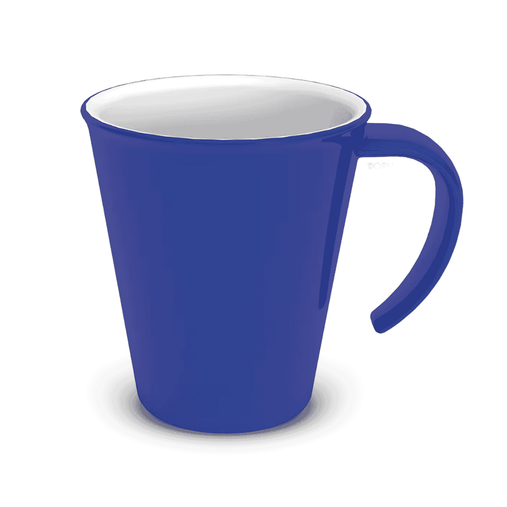 stackable mug blue