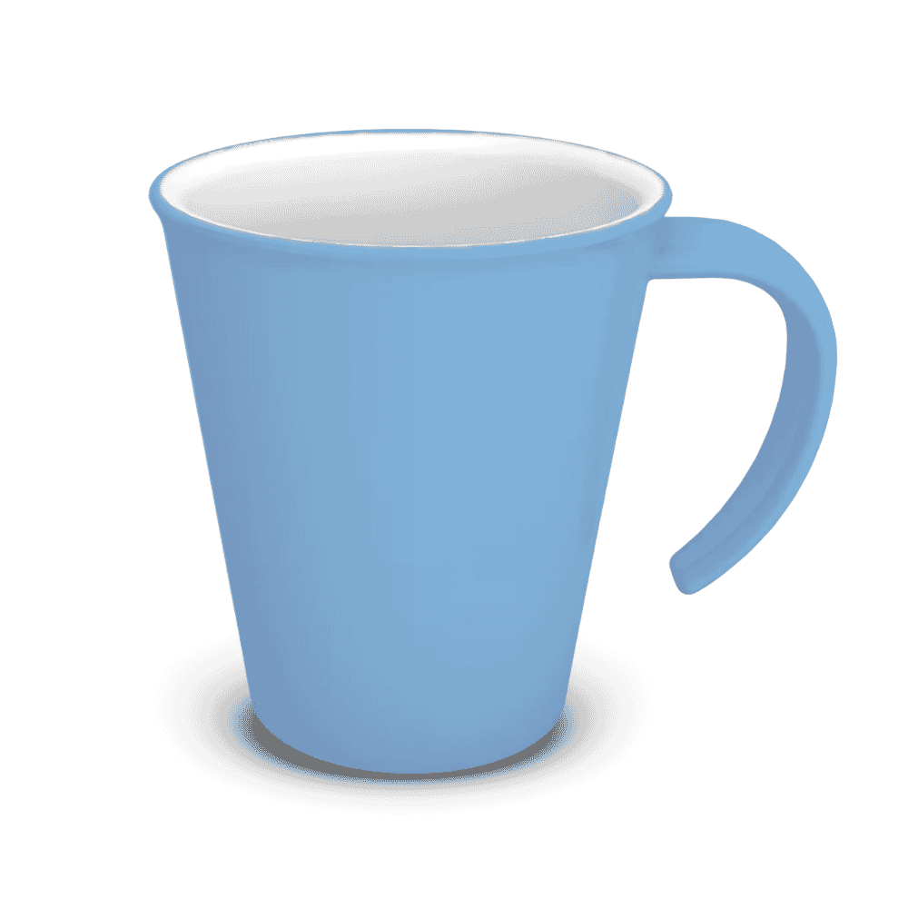 stackable mug light blue