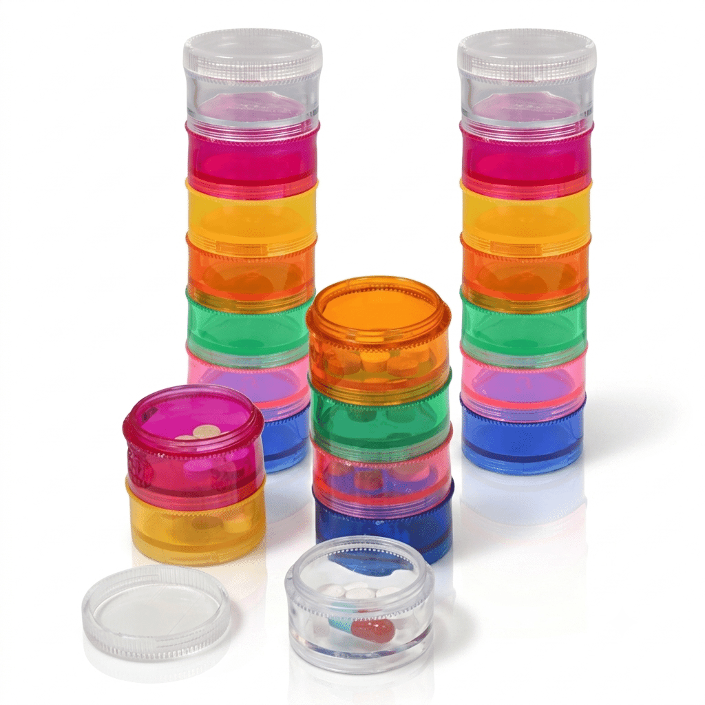 stacking pill box pack of 3