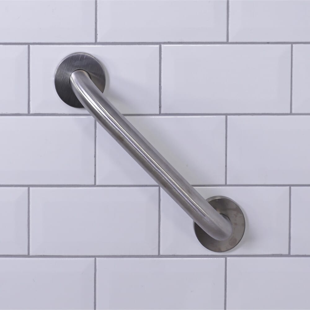 stainless steel grab bar 300mm on wall