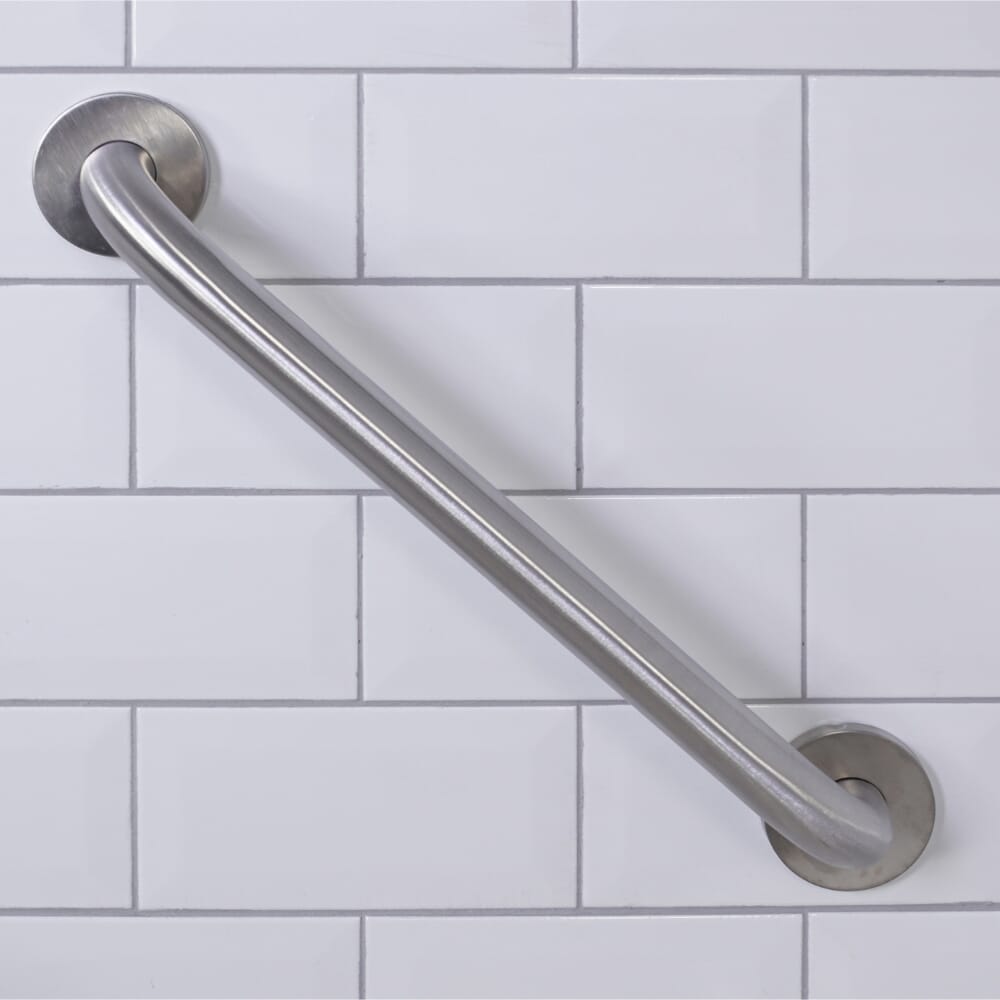 stainless steel grab bar 450mm on wall