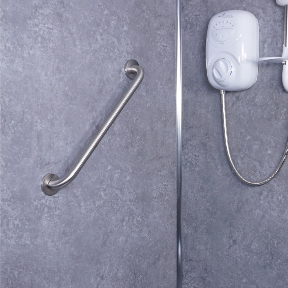 stainless steel grab bar 600mm lifestyle