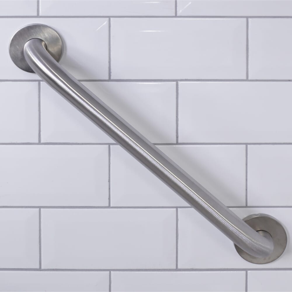 stainless steel grab bar 600mm on wall