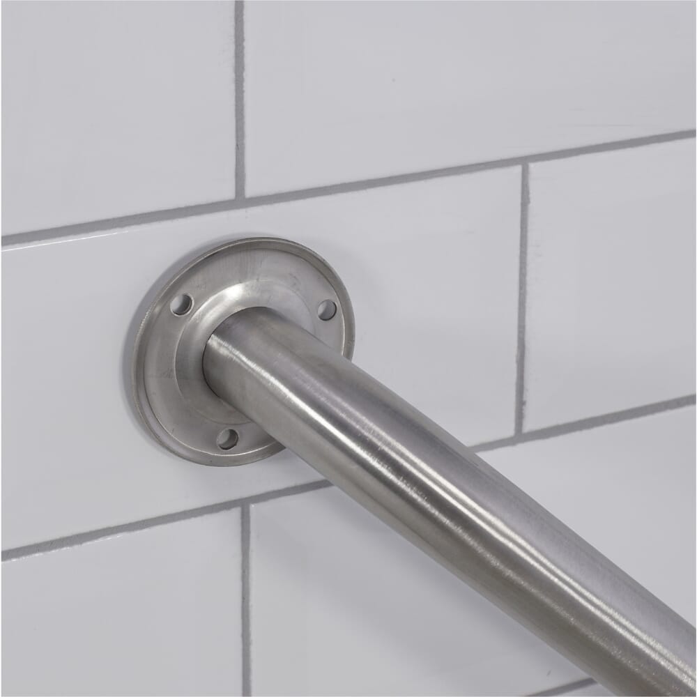 stainless steel grab bar fixing