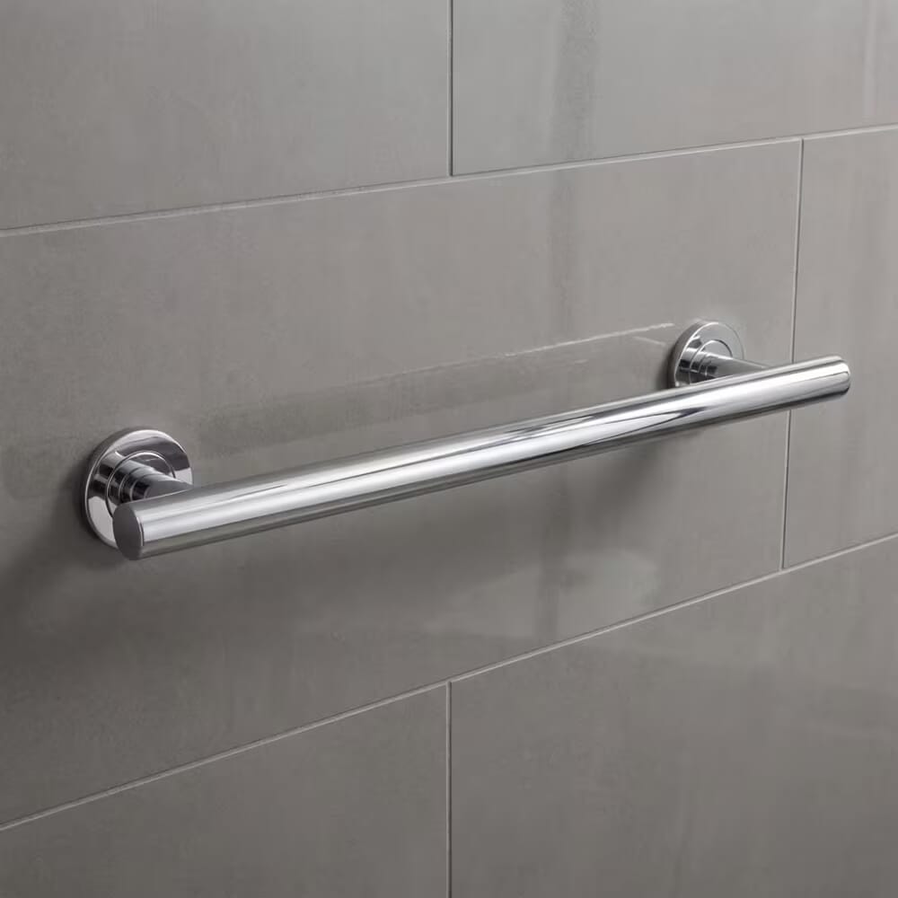 stainless steel straight grab rail 620mm on wall