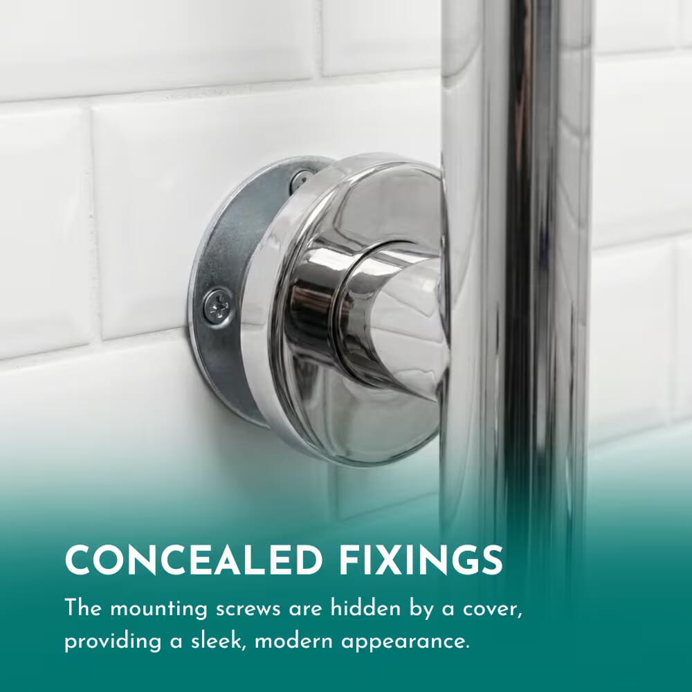 stainless steel straight grab rail fixings