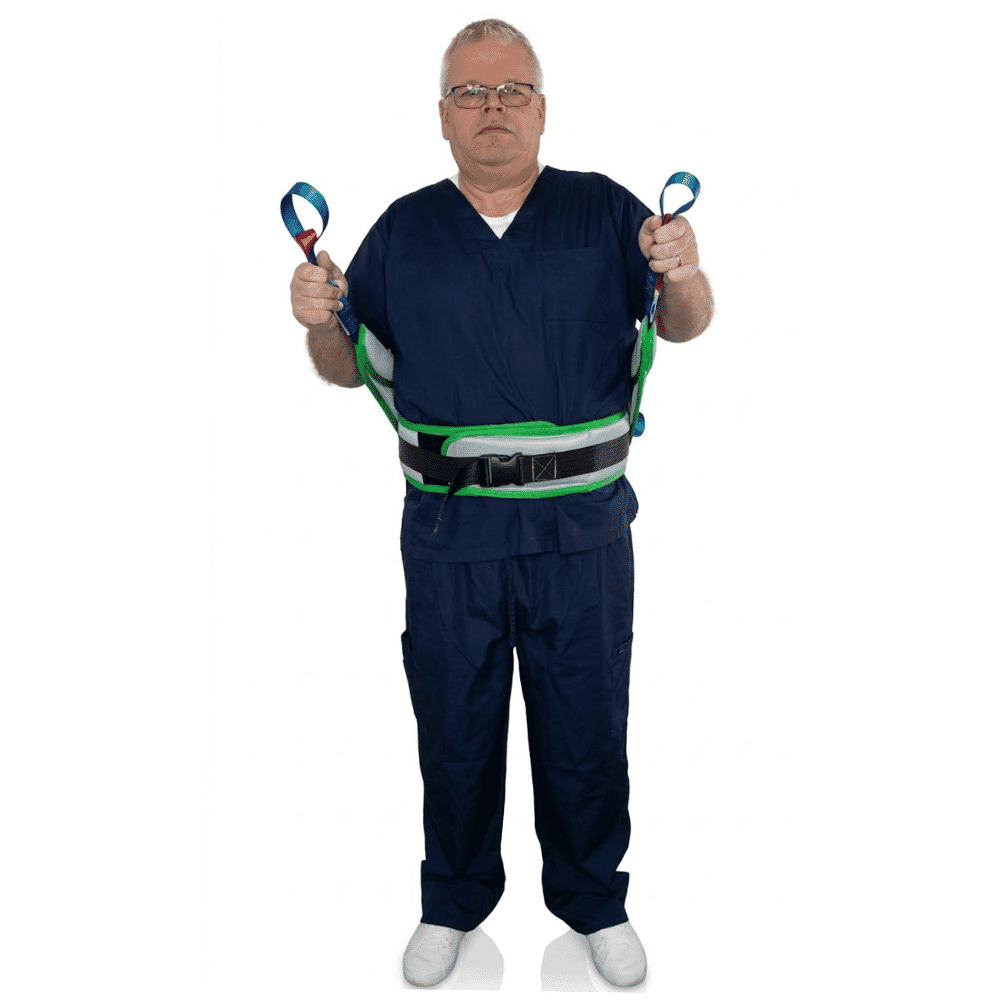 stand aid sling front view