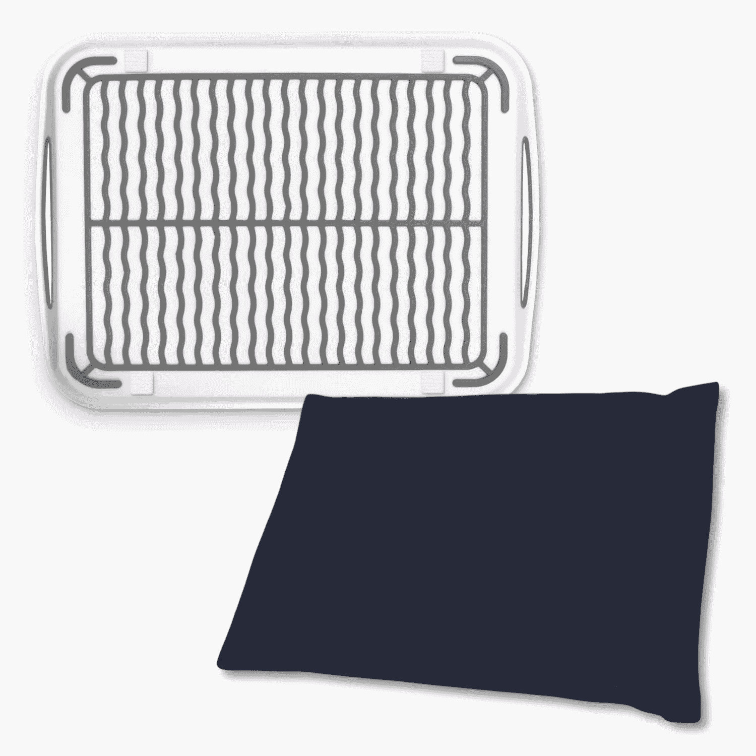 stay tray with bean bag bottom