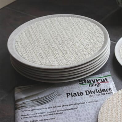 StayPut Plate Dividers - 18.5 x 18.5cm - White