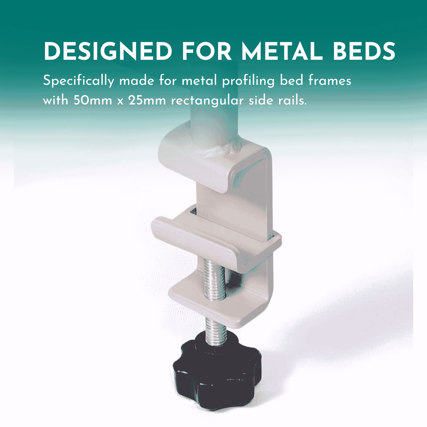 steel coated bed grab handle clamp