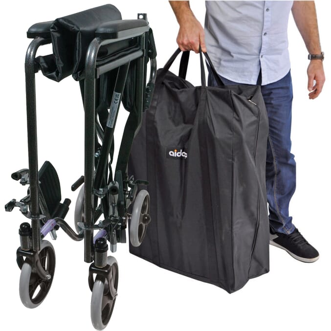 steel travel wheelchair hammer effect with bag