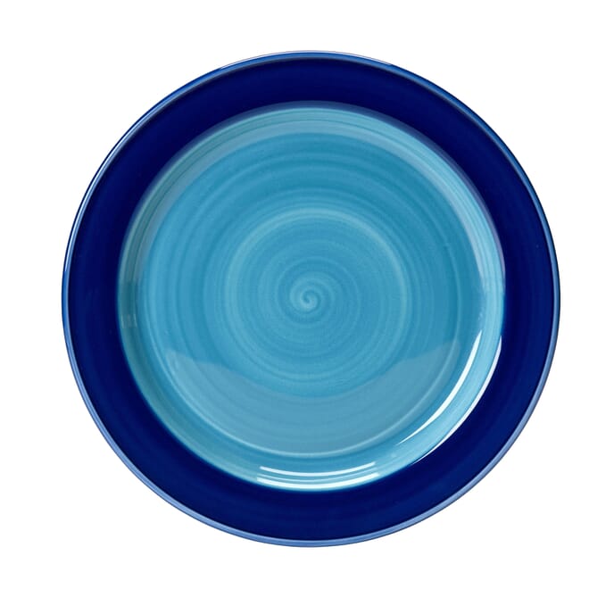 steelite freedom crockery 23cm slimline plate blue