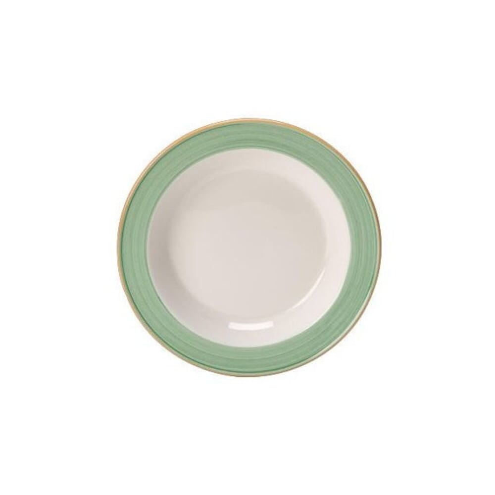 steelite freedom crockery rio green 21 5cm soup plate