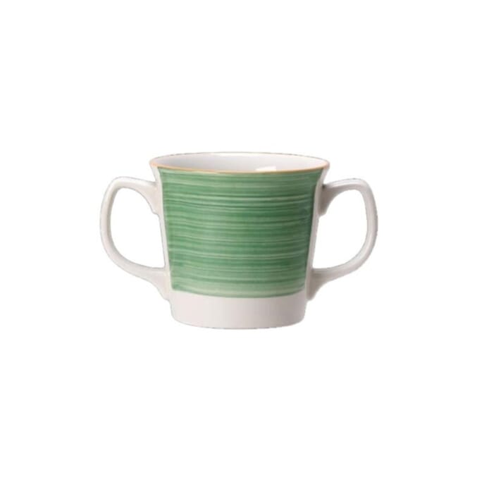 steelite freedom crockery rio green 28 5cl double handled mug