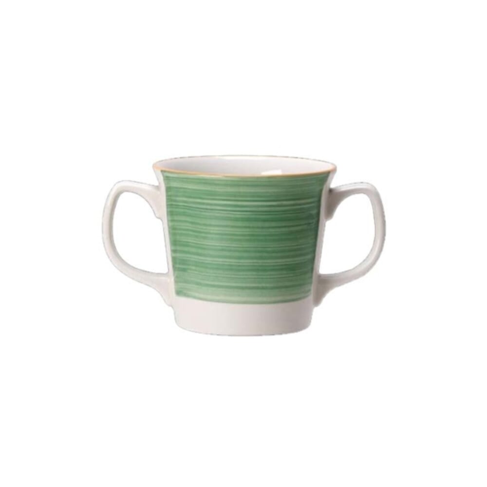 steelite freedom crockery rio green 28 5cl double handled mug