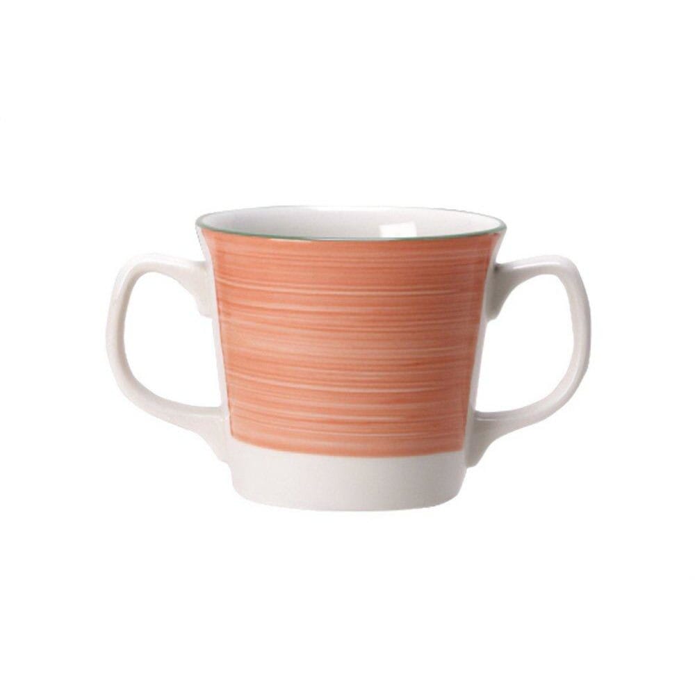 steelite freedom crockery rio pink 28 5cl double handled mug