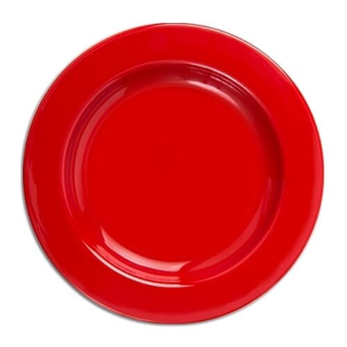 View SteepSide Plastic Plate Steep Melamine Plate Red information