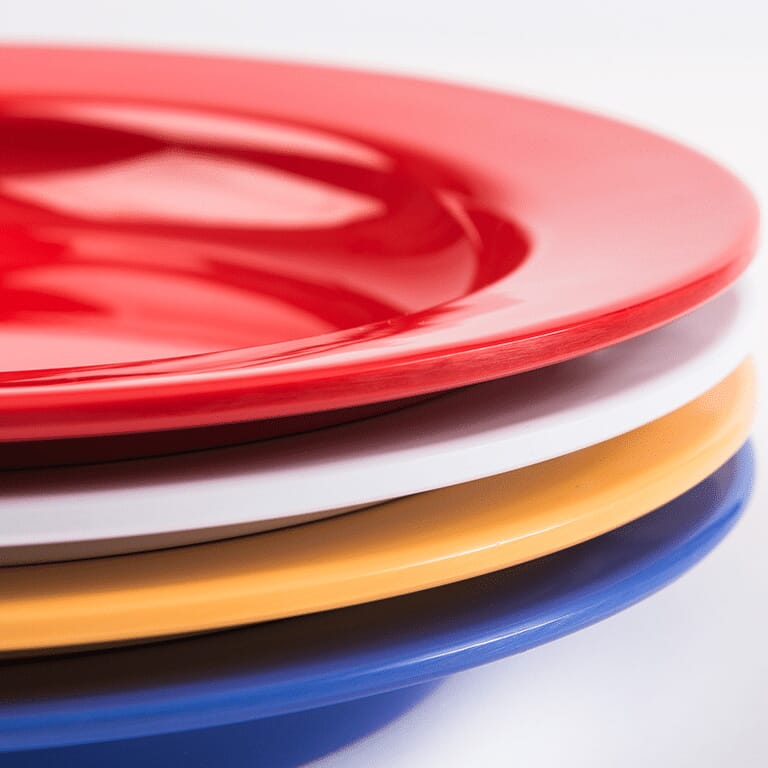 Steep-Sided Melamine Plate