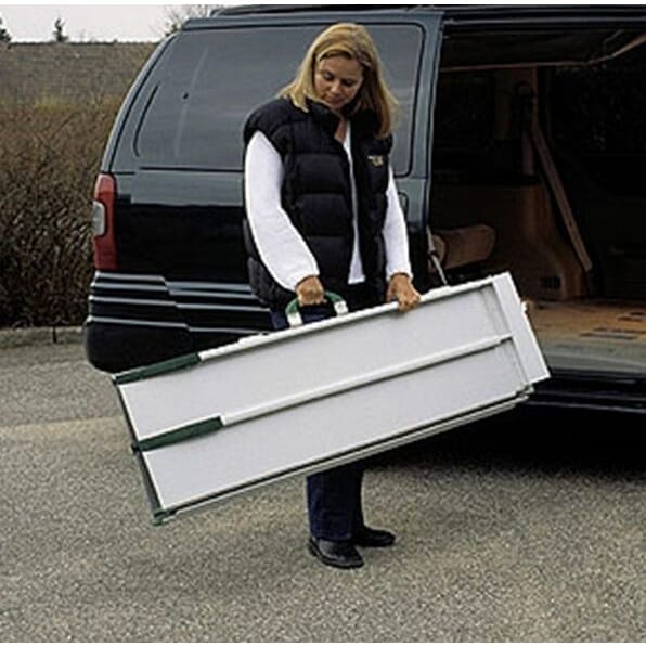 stepless telescopic folding ramp folded