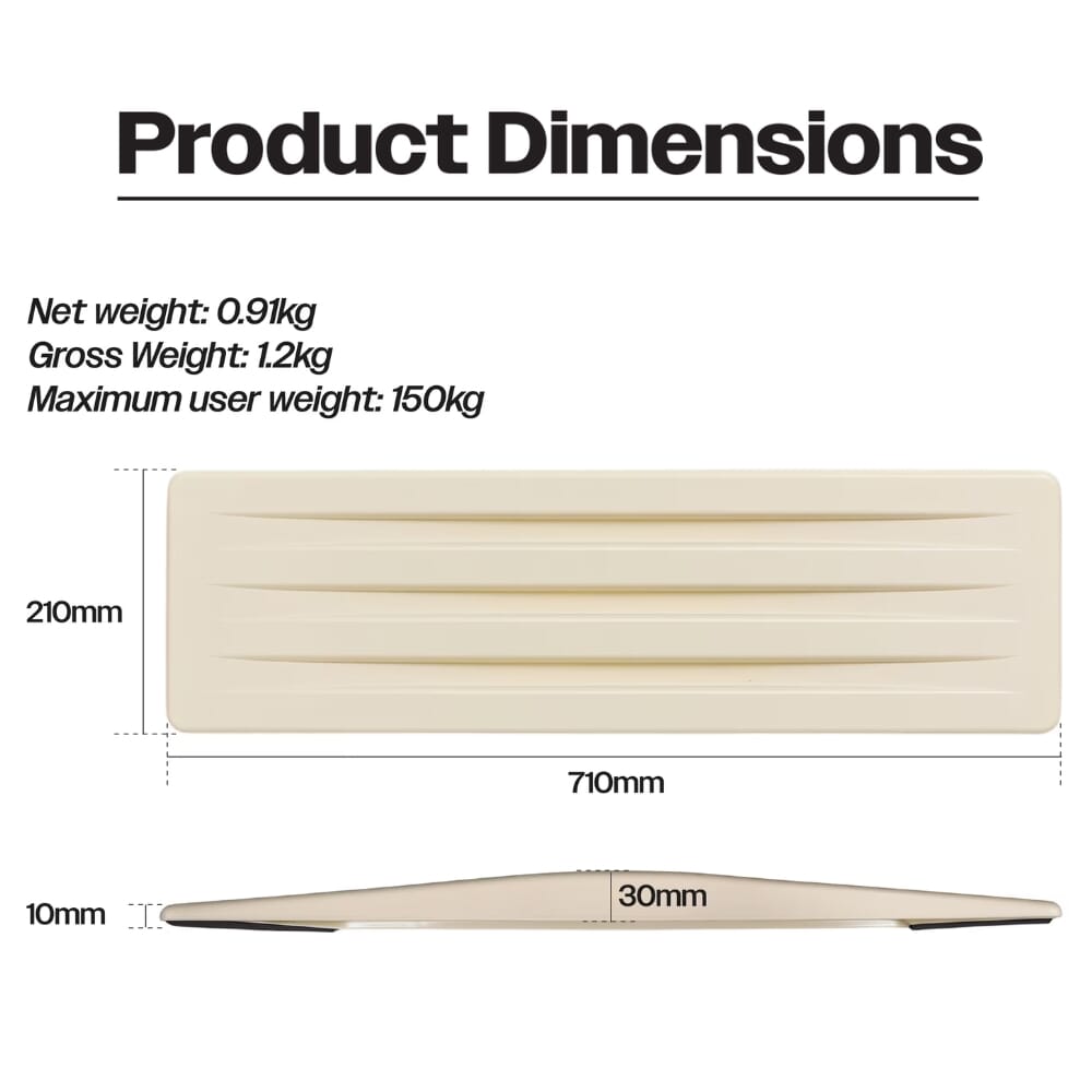 straight transfer board dimensions