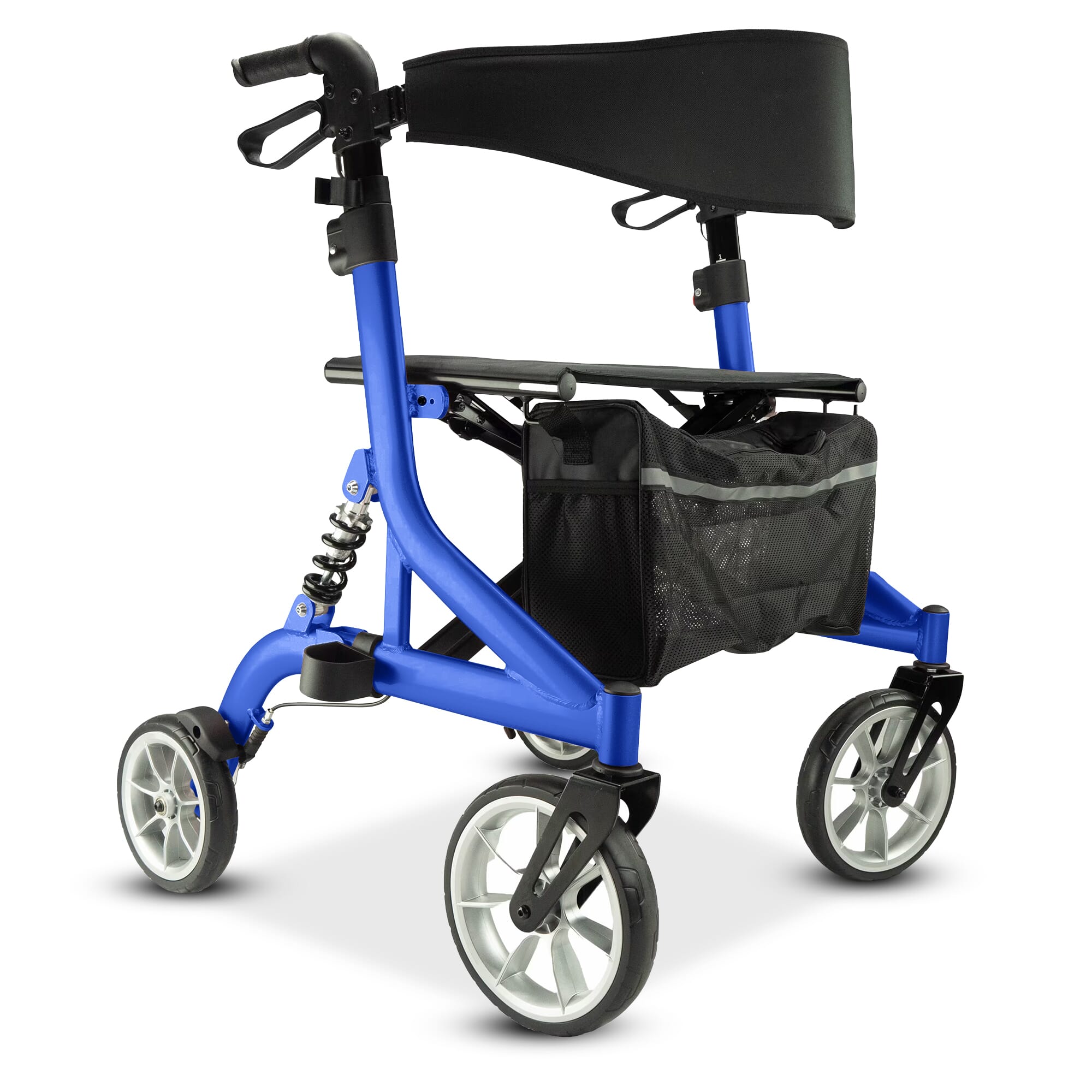 stratus bariatric rollator blue