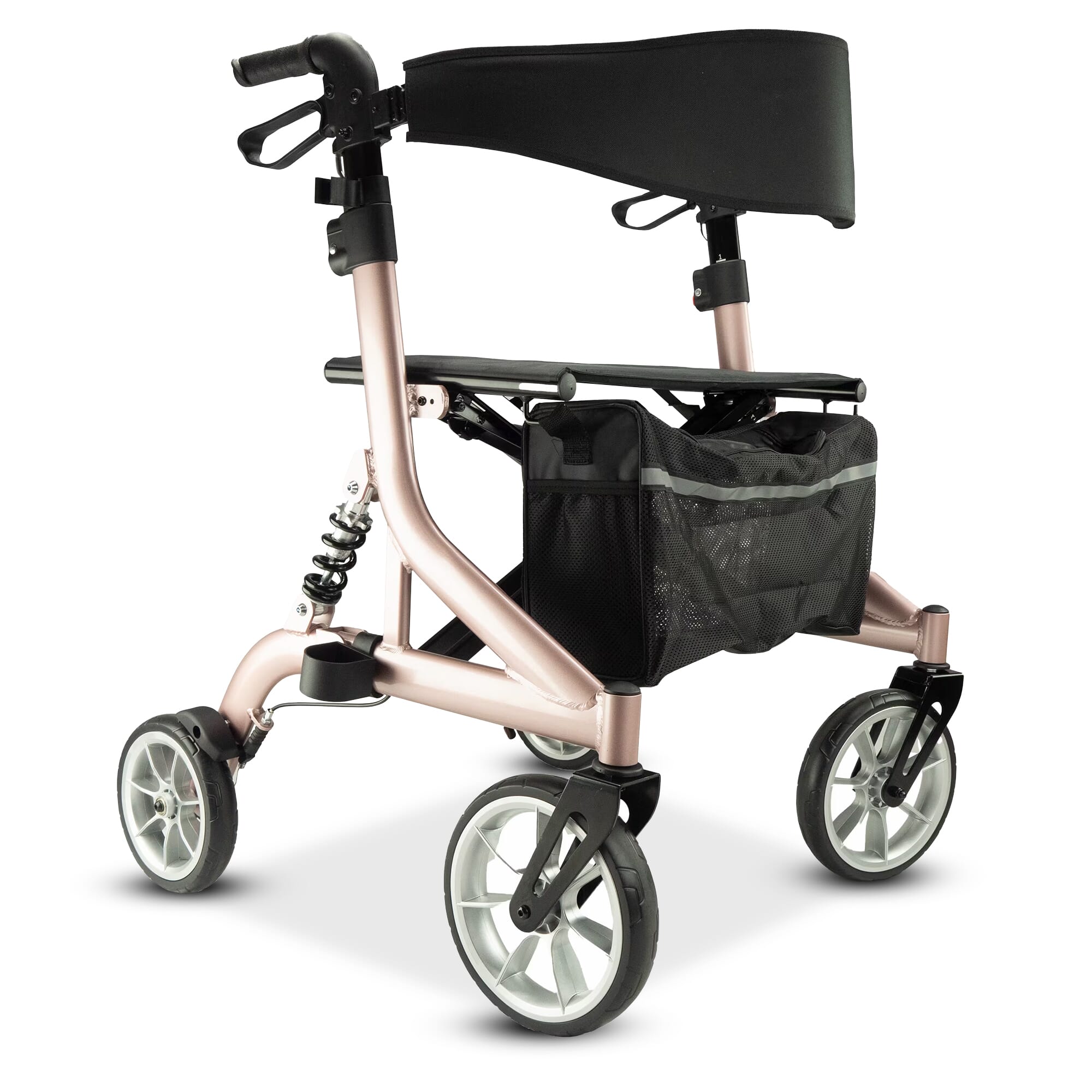 stratus bariatric rollator dusty pink