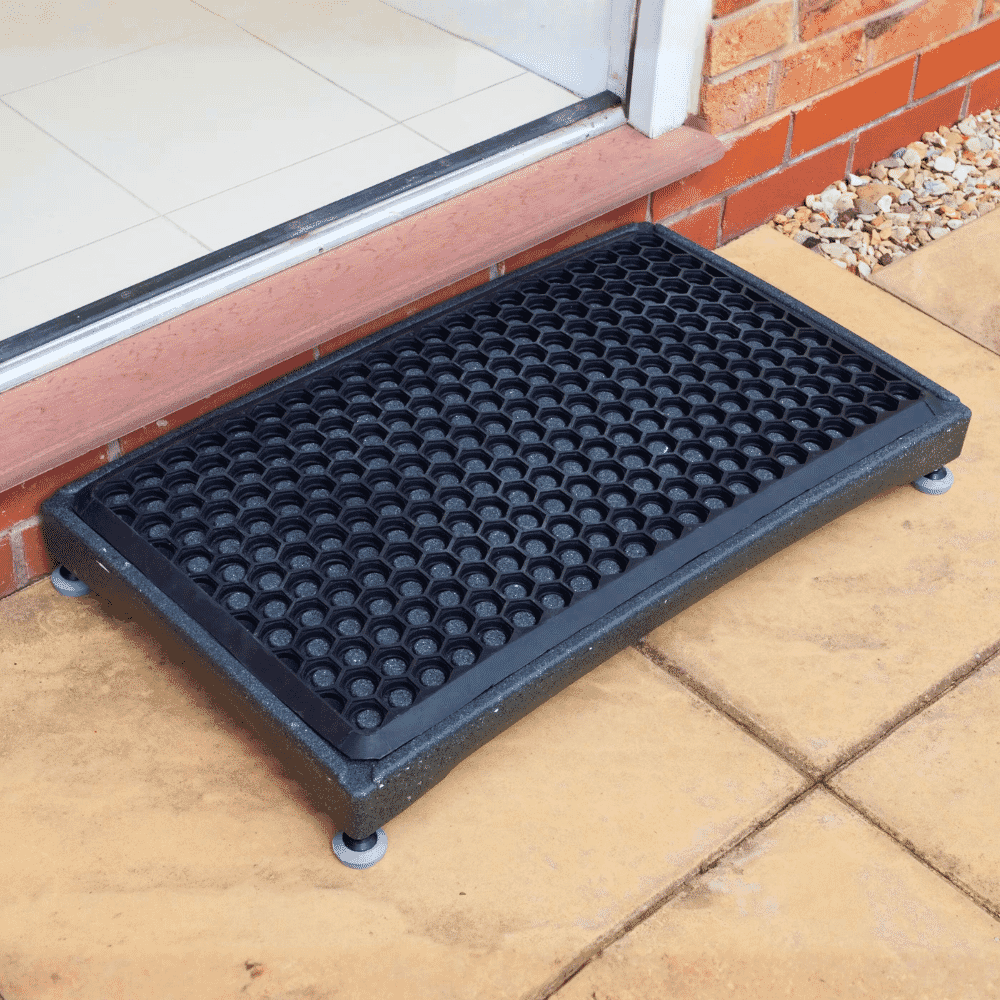 sturdy half step front door