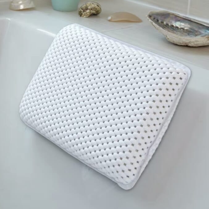 suction cup deluxe bath pillow