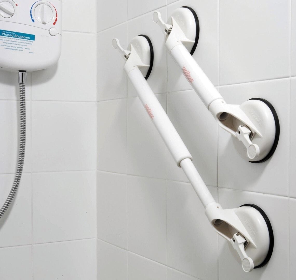 Suction Cup Grab Bars Adjustable Small from Essential Aids