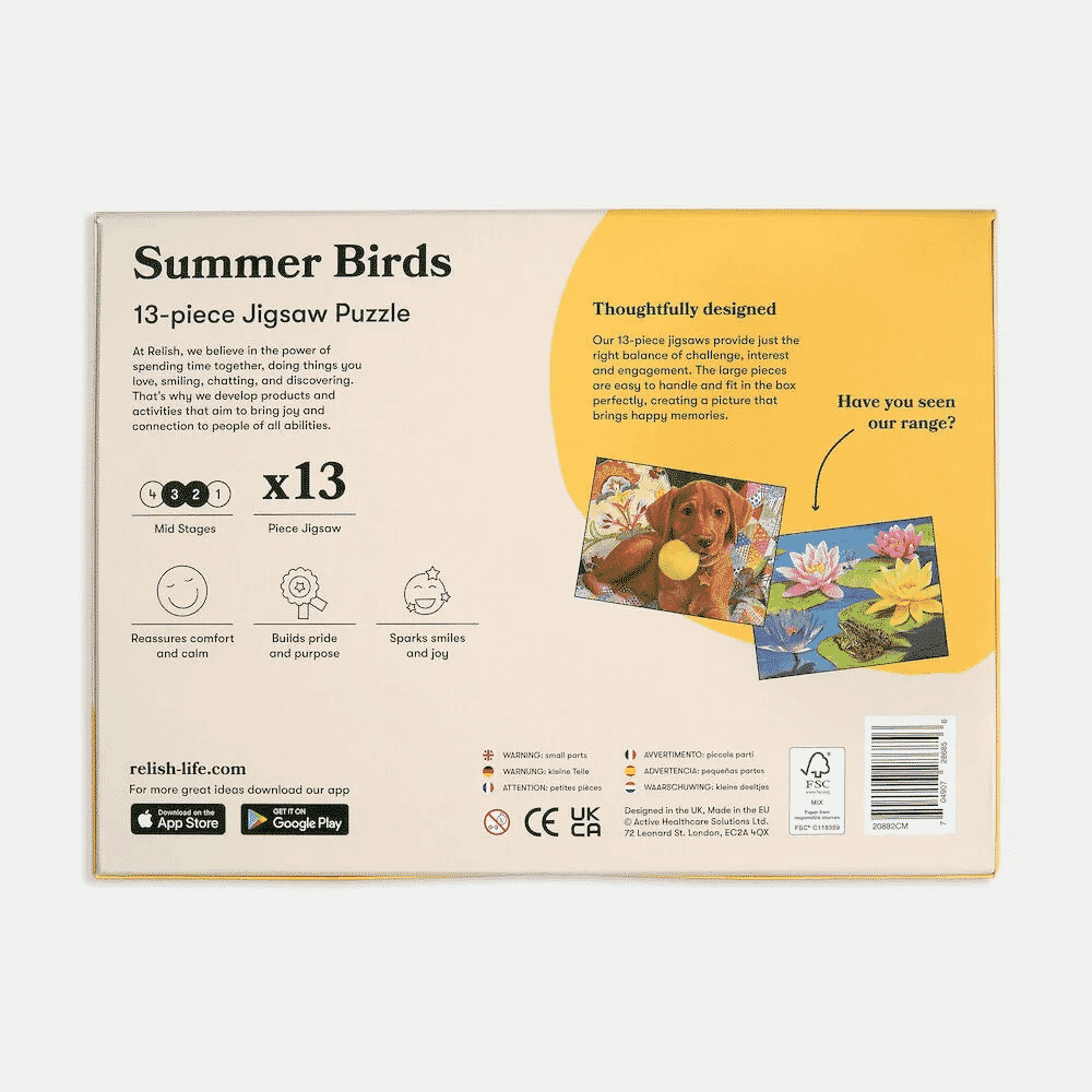 summer birds 13 piece puzzle 5