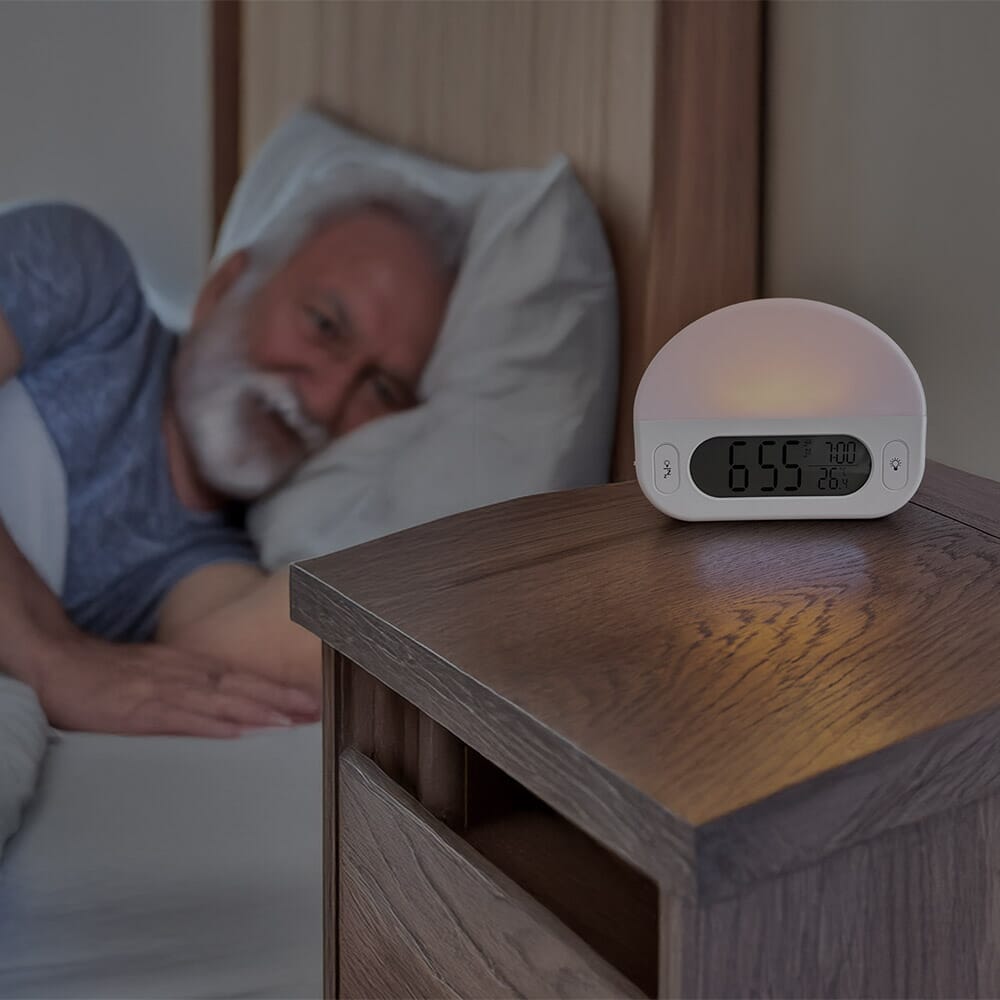 sunrise alarm clock in situ