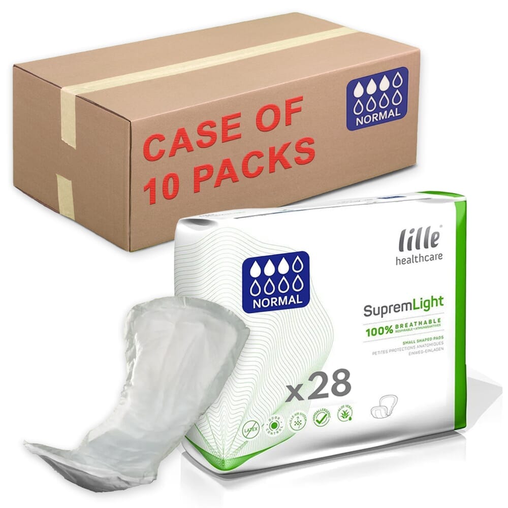 supreme light pads 340ml 10 packs of 28 pads