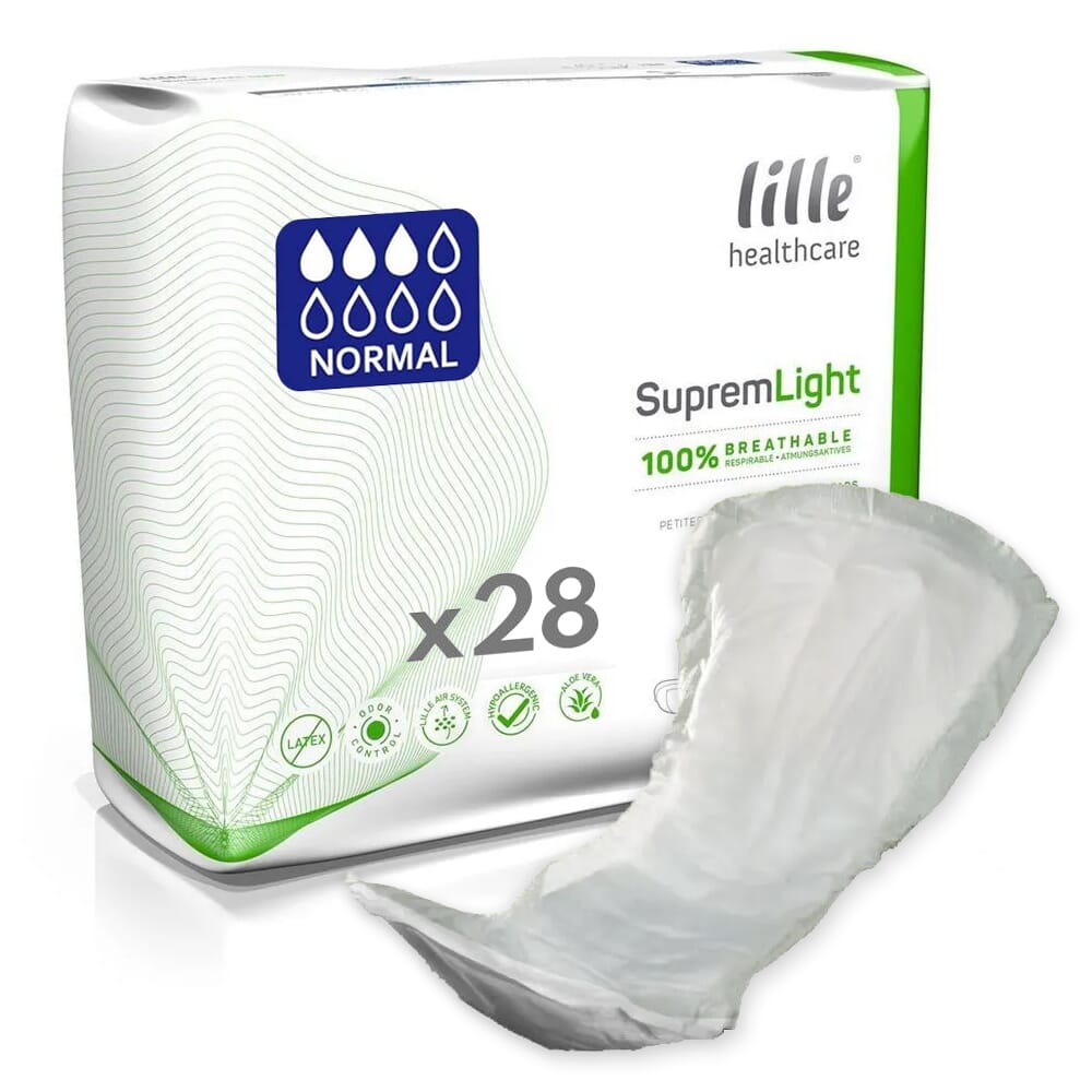 View Supreme Light Pads 600ml 1 pack of 28 pads information